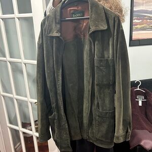 Danier Men's Green Suede Field Jacket